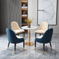 Glam 1/5 Pieces Marble Dining Set Dining Furniture Set /Separate Items 5 Pieces: Table, 4 Beige Chairs Clearhalo 'Dining Room Sets' 'Dining Tables & Seating' 'dining_room_set' 'furn' 'furn_dining_room_set' 'Furniture' 'furniture_dining_room_set' 'Kitchen & Dining Furniture' 'kitchen&dining_furn' 'kitchen' 4313522