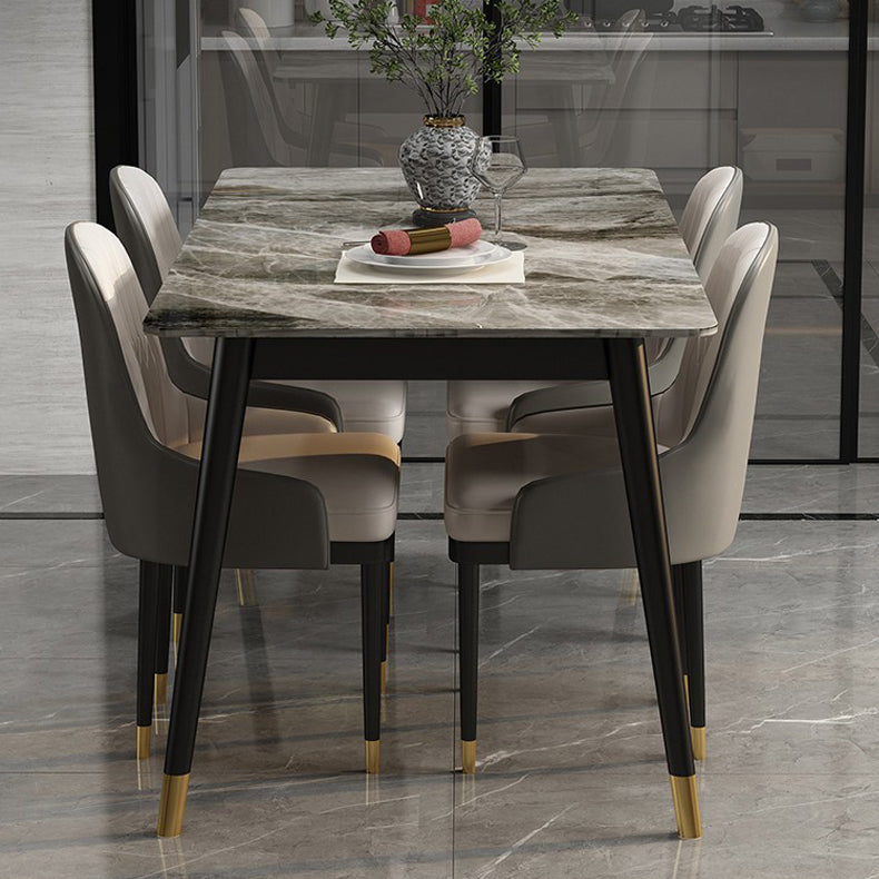 Modern 1/4/5/7 Pieces Dining Set Sintered Stone Dining Furniture Set /Separate Items Clearhalo 'Dining Room Sets' 'Dining Tables & Seating' 'dining_room_set' 'furn' 'furn_dining_room_set' 'Furniture' 'furniture_dining_room_set' 'Kitchen & Dining Furniture' 'kitchen&dining_furn' 'kitchen' 4313551