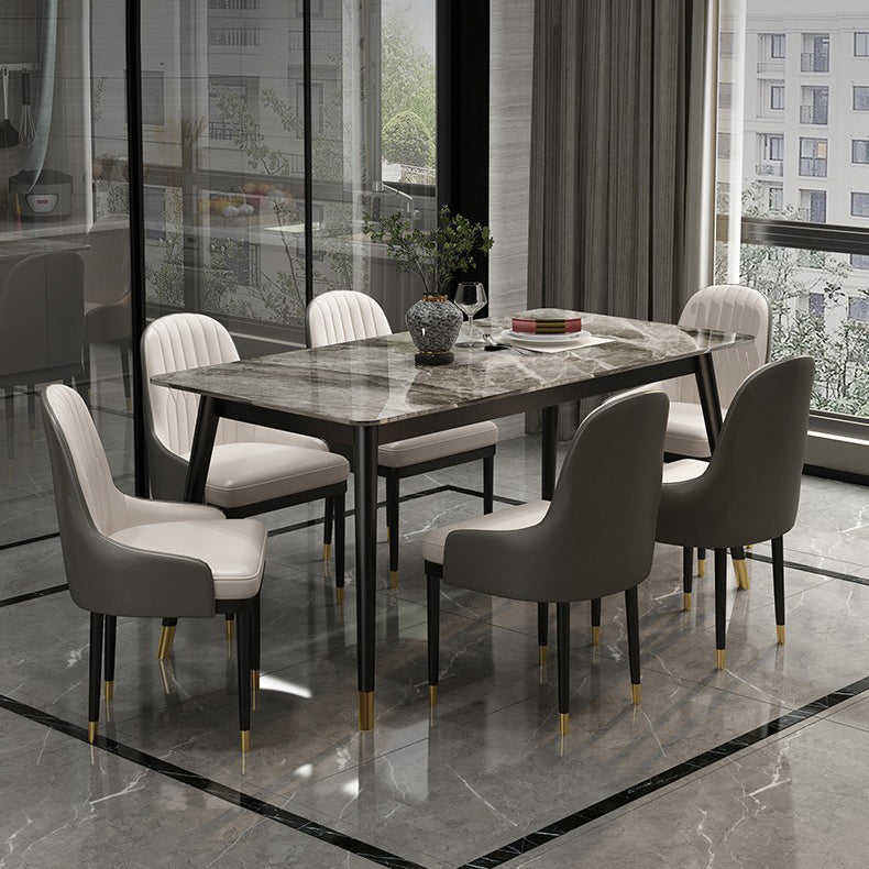 Modern 1/4/5/7 Pieces Dining Set Sintered Stone Dining Furniture Set /Separate Items Clearhalo 'Dining Room Sets' 'Dining Tables & Seating' 'dining_room_set' 'furn' 'furn_dining_room_set' 'Furniture' 'furniture_dining_room_set' 'Kitchen & Dining Furniture' 'kitchen&dining_furn' 'kitchen' 4313552