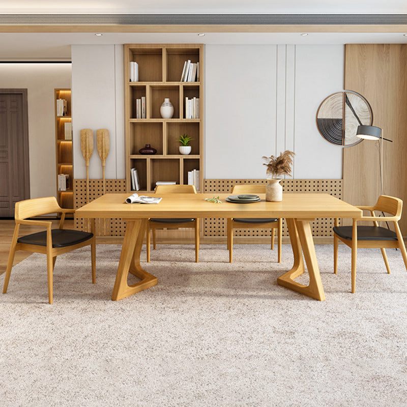 Modern Pine Wood Dining Room Set 1/2/5/7 Pieces Dining Furniture Set /Separate Items Clearhalo 'Dining Room Sets' 'Dining Tables & Seating' 'dining_room_set' 'furn' 'furn_dining_room_set' 'Furniture' 'furniture_dining_room_set' 'Kitchen & Dining Furniture' 'kitchen&dining_furn' 'kitchen' 4313574