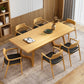 Modern Pine Wood Dining Room Set 1/2/5/7 Pieces Dining Furniture Set /Separate Items 7 Pieces: Wood Table, 6 Chairs Clearhalo 'Dining Room Sets' 'Dining Tables & Seating' 'dining_room_set' 'furn' 'furn_dining_room_set' 'Furniture' 'furniture_dining_room_set' 'Kitchen & Dining Furniture' 'kitchen&dining_furn' 'kitchen' 4313578