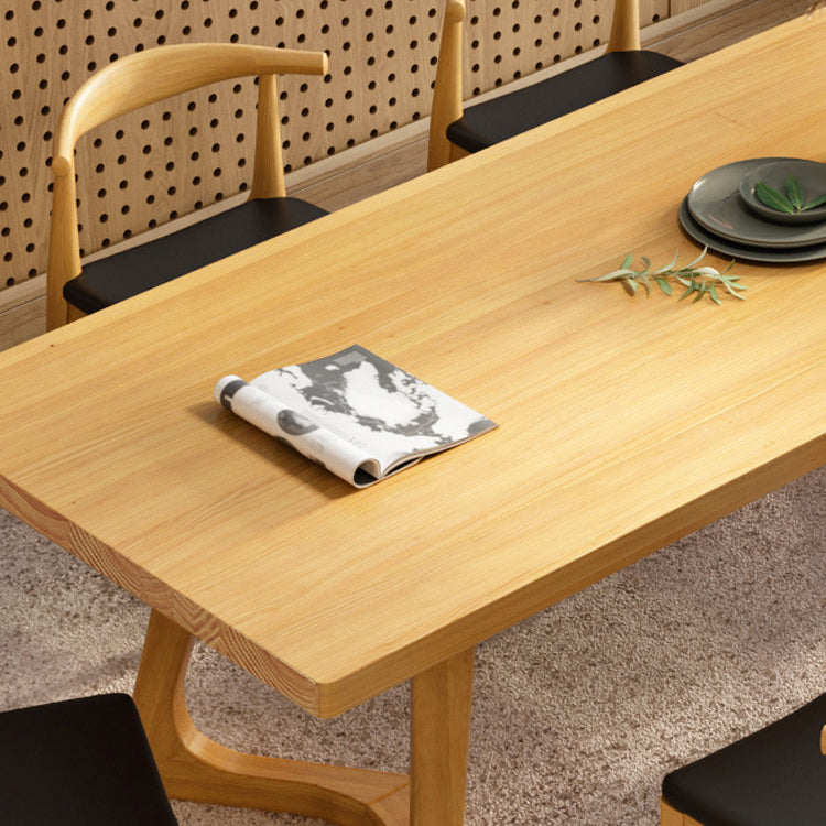 Modern Pine Wood Dining Room Set 1/2/5/7 Pieces Dining Furniture Set /Separate Items Clearhalo 'Dining Room Sets' 'Dining Tables & Seating' 'dining_room_set' 'furn' 'furn_dining_room_set' 'Furniture' 'furniture_dining_room_set' 'Kitchen & Dining Furniture' 'kitchen&dining_furn' 'kitchen' 4313583