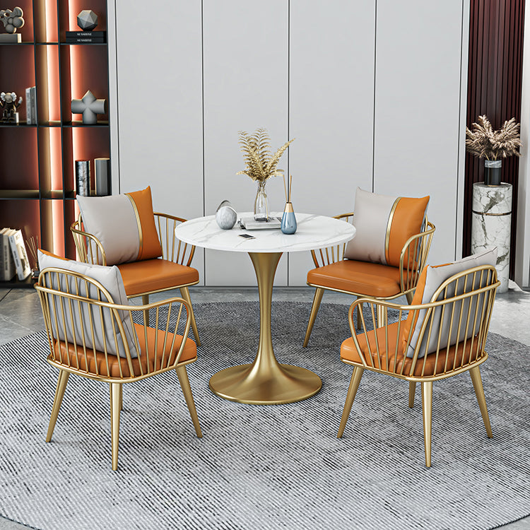 Glam 1/2/3/4/5 Pieces Sintered Stone Dining Set Dining Furniture Set /Separate Items Clearhalo 'Dining Room Sets' 'Dining Tables & Seating' 'dining_room_set' 'furn' 'furn_dining_room_set' 'Furniture' 'furniture_dining_room_set' 'Kitchen & Dining Furniture' 'kitchen&dining_furn' 'kitchen' 4313600