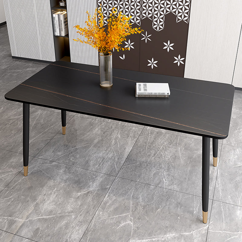 1/4/5/7 Pieces Dining Set Sintered Stone Modern Dining Furniture Set /Separate Items Black 70.9"L x 35.4"W Clearhalo 'Dining Room Sets' 'Dining Tables & Seating' 'dining_room_set' 'furn' 'furn_dining_room_set' 'Furniture' 'furniture_dining_room_set' 'Kitchen & Dining Furniture' 'kitchen&dining_furn' 'kitchen' 4313617