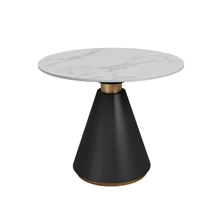 Glam 1/5 Pieces Sintered Stone Dining Set Dining Furniture Set /Separate Items White 31"L x 31"W Clearhalo 'Dining Room Sets' 'Dining Tables & Seating' 'dining_room_set' 'furn' 'furn_dining_room_set' 'Furniture' 'furniture_dining_room_set' 'Kitchen & Dining Furniture' 'kitchen&dining_furn' 'kitchen' 4313642