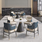 Glam 1/5 Pieces Sintered Stone Dining Set Dining Furniture Set /Separate Items Clearhalo 'Dining Room Sets' 'Dining Tables & Seating' 'dining_room_set' 'furn' 'furn_dining_room_set' 'Furniture' 'furniture_dining_room_set' 'Kitchen & Dining Furniture' 'kitchen&dining_furn' 'kitchen' 4313643