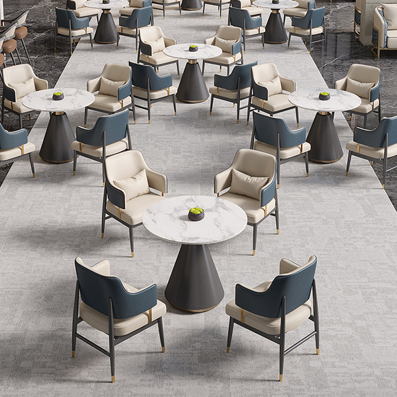 Glam 1/5 Pieces Sintered Stone Dining Set Dining Furniture Set /Separate Items Clearhalo 'Dining Room Sets' 'Dining Tables & Seating' 'dining_room_set' 'furn' 'furn_dining_room_set' 'Furniture' 'furniture_dining_room_set' 'Kitchen & Dining Furniture' 'kitchen&dining_furn' 'kitchen' 4313644
