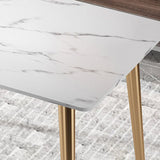 Glam Stone Dining Room Set 1/2/5/7 Pieces Dining Furniture Set /Separate Items Clearhalo 'Dining Room Sets' 'Dining Tables & Seating' 'dining_room_set' 'furn' 'furn_dining_room_set' 'Furniture' 'furniture_dining_room_set' 'Kitchen & Dining Furniture' 'kitchen&dining_furn' 'kitchen' 4313667