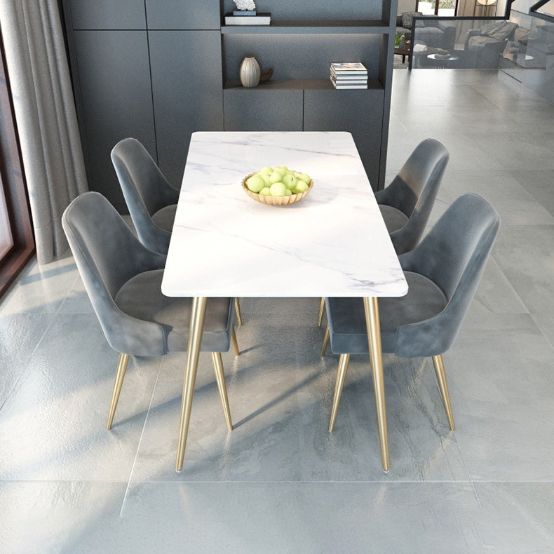 Glam Stone Dining Room Set 1/2/5/7 Pieces Dining Furniture Set /Separate Items Clearhalo 'Dining Room Sets' 'Dining Tables & Seating' 'dining_room_set' 'furn' 'furn_dining_room_set' 'Furniture' 'furniture_dining_room_set' 'Kitchen & Dining Furniture' 'kitchen&dining_furn' 'kitchen' 4313675