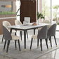 Glam 1/5/7 Pieces Metal Dining Set Dining Furniture Set /Separate Items Clearhalo 'Dining Room Sets' 'Dining Tables & Seating' 'dining_room_set' 'furn' 'furn_dining_room_set' 'Furniture' 'furniture_dining_room_set' 'Kitchen & Dining Furniture' 'kitchen&dining_furn' 'kitchen' 4313720