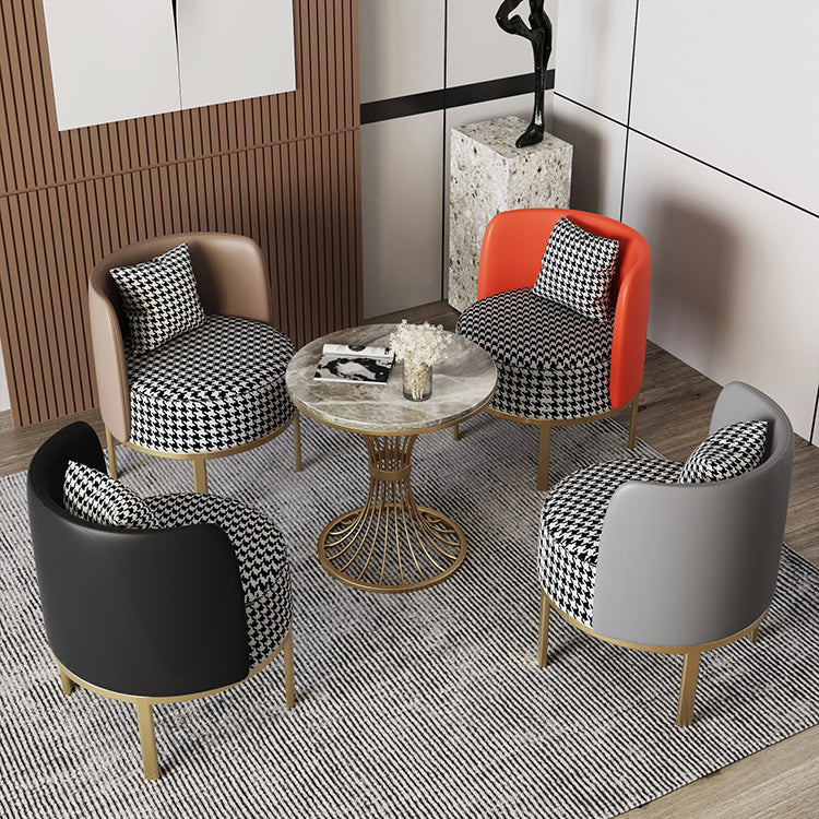 Contemporary Sintered Stone Dining Set 1/2/3/4/5 Pieces Furniture Set /Separate Items 5 Pieces: Table, 4 Chairs Clearhalo 'Dining Room Sets' 'Dining Tables & Seating' 'dining_room_set' 'furn' 'furn_dining_room_set' 'Furniture' 'furniture_dining_room_set' 'Kitchen & Dining Furniture' 'kitchen&dining_furn' 'kitchen' 4313727