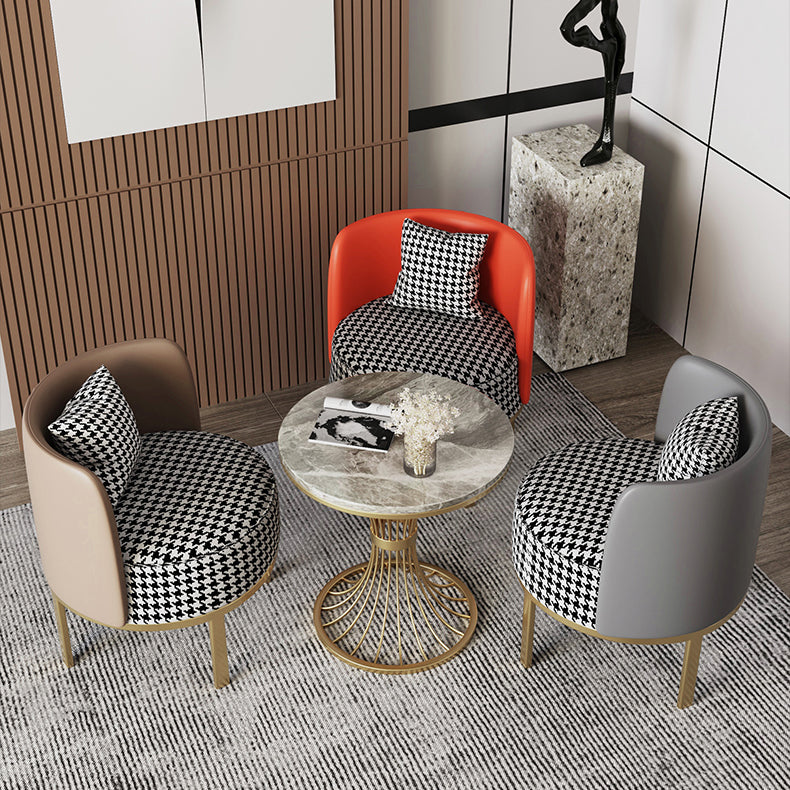 Contemporary Sintered Stone Dining Set 1/2/3/4/5 Pieces Furniture Set /Separate Items 4 Pieces: Table, 3 Chairs Clearhalo 'Dining Room Sets' 'Dining Tables & Seating' 'dining_room_set' 'furn' 'furn_dining_room_set' 'Furniture' 'furniture_dining_room_set' 'Kitchen & Dining Furniture' 'kitchen&dining_furn' 'kitchen' 4313728