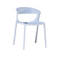 Contemporary Style Plastic Dining Chair Dining Armless Side Chairs for Kitchen White 1 Piece Clearhalo ' kitchen&dining_furn' 'Dining Chairs' 'Dining Tables & Seating' 'dining_chair' 'furn' 'furn_dining_chair' 'Furniture' 'furniture_dining_chair' 'Kitchen & Dining Furniture' 'kitchen' 4315193
