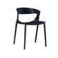 Contemporary Style Plastic Dining Chair Dining Armless Side Chairs for Kitchen Black 1 Piece Clearhalo ' kitchen&dining_furn' 'Dining Chairs' 'Dining Tables & Seating' 'dining_chair' 'furn' 'furn_dining_chair' 'Furniture' 'furniture_dining_chair' 'Kitchen & Dining Furniture' 'kitchen' 4315194