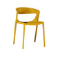 Contemporary Style Plastic Dining Chair Dining Armless Side Chairs for Kitchen Yellow 1 Piece Clearhalo ' kitchen&dining_furn' 'Dining Chairs' 'Dining Tables & Seating' 'dining_chair' 'furn' 'furn_dining_chair' 'Furniture' 'furniture_dining_chair' 'Kitchen & Dining Furniture' 'kitchen' 4315199