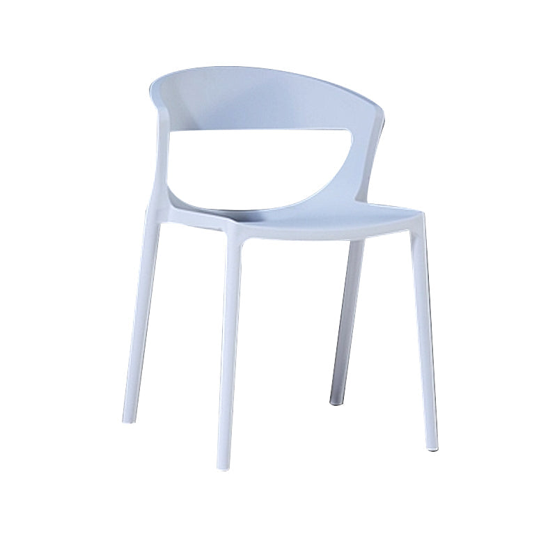 Contemporary Style Plastic Dining Chair Dining Armless Side Chairs for Kitchen Clearhalo ' kitchen&dining_furn' 'Dining Chairs' 'Dining Tables & Seating' 'dining_chair' 'furn' 'furn_dining_chair' 'Furniture' 'furniture_dining_chair' 'Kitchen & Dining Furniture' 'kitchen' 4315201