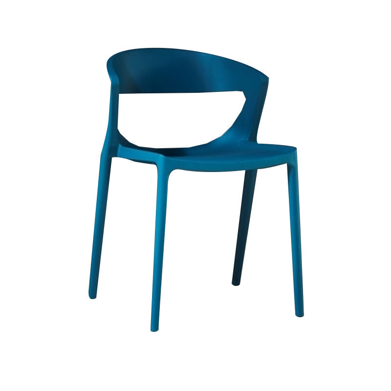 Contemporary Style Plastic Dining Chair Dining Armless Side Chairs for Kitchen Blue 1 Piece Clearhalo ' kitchen&dining_furn' 'Dining Chairs' 'Dining Tables & Seating' 'dining_chair' 'furn' 'furn_dining_chair' 'Furniture' 'furniture_dining_chair' 'Kitchen & Dining Furniture' 'kitchen' 4315204