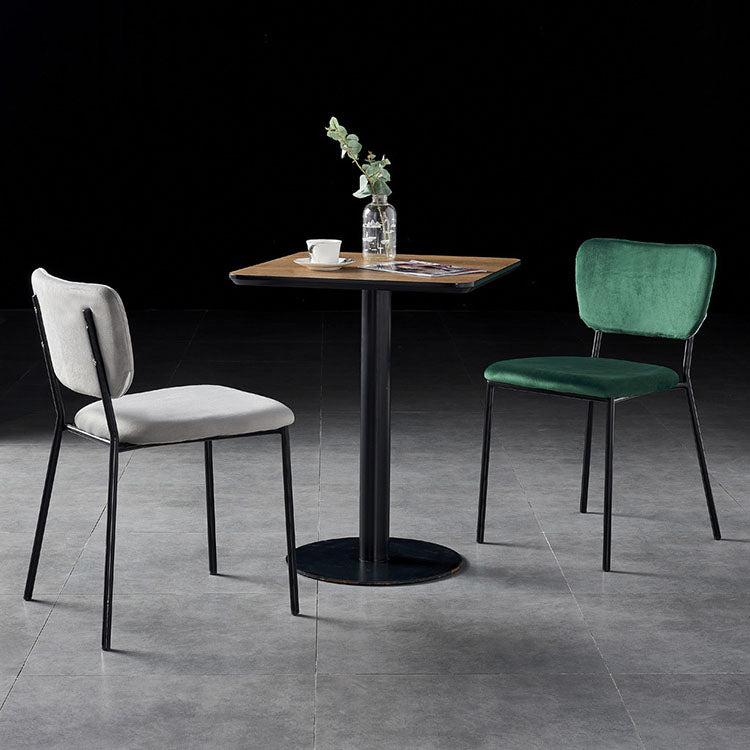 Nordic Style Dining Chairs Armless Open Back Stackable Chairs with Metal Legs Clearhalo ' kitchen&dining_furn' 'Dining Chairs' 'Dining Tables & Seating' 'dining_chair' 'furn' 'furn_dining_chair' 'Furniture' 'furniture_dining_chair' 'Kitchen & Dining Furniture' 'kitchen' 4315271