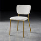 Nordic Style Dining Chairs Armless Open Back Stackable Chairs with Metal Legs White 1 Piece Brass Gold Clearhalo ' kitchen&dining_furn' 'Dining Chairs' 'Dining Tables & Seating' 'dining_chair' 'furn' 'furn_dining_chair' 'Furniture' 'furniture_dining_chair' 'Kitchen & Dining Furniture' 'kitchen' 4315272