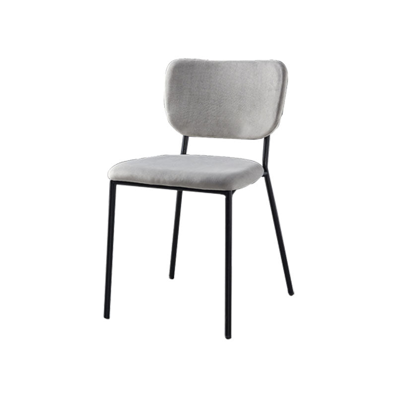 Nordic Style Dining Chairs Armless Open Back Stackable Chairs with Metal Legs Clearhalo ' kitchen&dining_furn' 'Dining Chairs' 'Dining Tables & Seating' 'dining_chair' 'furn' 'furn_dining_chair' 'Furniture' 'furniture_dining_chair' 'Kitchen & Dining Furniture' 'kitchen' 4315279
