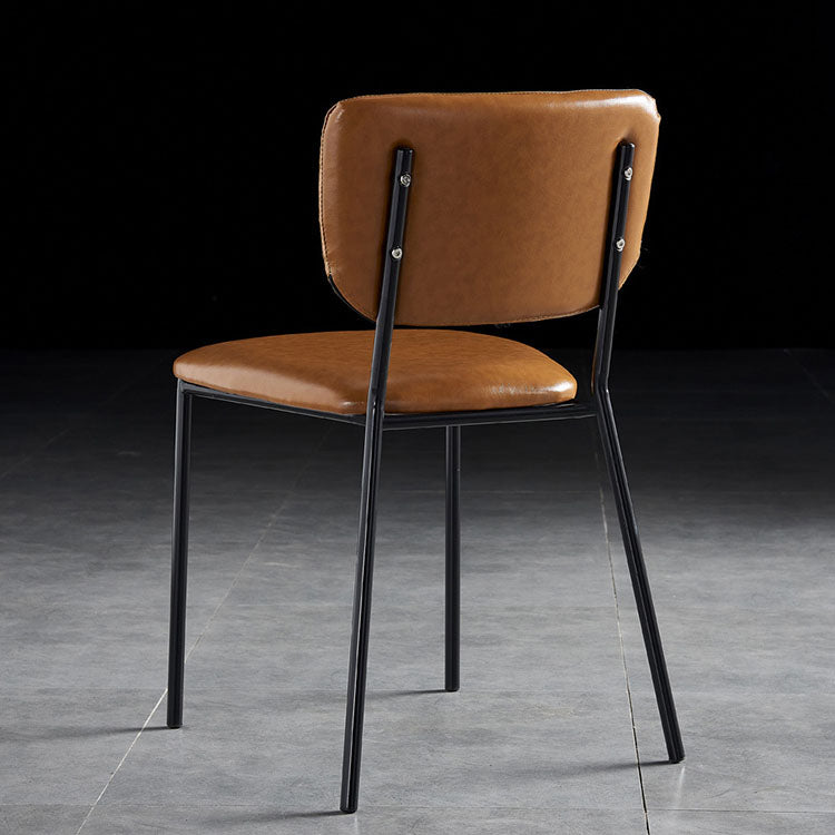 Nordic Style Dining Chairs Armless Open Back Stackable Chairs with Metal Legs Clearhalo ' kitchen&dining_furn' 'Dining Chairs' 'Dining Tables & Seating' 'dining_chair' 'furn' 'furn_dining_chair' 'Furniture' 'furniture_dining_chair' 'Kitchen & Dining Furniture' 'kitchen' 4315281