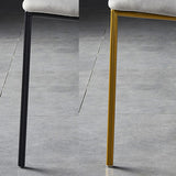 Nordic Style Dining Chairs Armless Open Back Stackable Chairs with Metal Legs Clearhalo ' kitchen&dining_furn' 'Dining Chairs' 'Dining Tables & Seating' 'dining_chair' 'furn' 'furn_dining_chair' 'Furniture' 'furniture_dining_chair' 'Kitchen & Dining Furniture' 'kitchen' 4315285