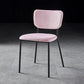 Nordic Style Dining Chairs Armless Open Back Stackable Chairs with Metal Legs Pink 1 Piece Black Clearhalo ' kitchen&dining_furn' 'Dining Chairs' 'Dining Tables & Seating' 'dining_chair' 'furn' 'furn_dining_chair' 'Furniture' 'furniture_dining_chair' 'Kitchen & Dining Furniture' 'kitchen' 4315290