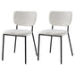 Nordic Style Dining Chairs Armless Open Back Stackable Chairs with Metal Legs White 2 Piece Set Black Clearhalo ' kitchen&dining_furn' 'Dining Chairs' 'Dining Tables & Seating' 'dining_chair' 'furn' 'furn_dining_chair' 'Furniture' 'furniture_dining_chair' 'Kitchen & Dining Furniture' 'kitchen' 4315297