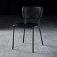 Nordic Style Dining Chairs Armless Open Back Stackable Chairs with Metal Legs Black 1 Piece Black Clearhalo ' kitchen&dining_furn' 'Dining Chairs' 'Dining Tables & Seating' 'dining_chair' 'furn' 'furn_dining_chair' 'Furniture' 'furniture_dining_chair' 'Kitchen & Dining Furniture' 'kitchen' 4315308