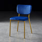 Nordic Style Dining Chairs Armless Open Back Stackable Chairs with Metal Legs Blue 1 Piece Brass Gold Clearhalo ' kitchen&dining_furn' 'Dining Chairs' 'Dining Tables & Seating' 'dining_chair' 'furn' 'furn_dining_chair' 'Furniture' 'furniture_dining_chair' 'Kitchen & Dining Furniture' 'kitchen' 4315323