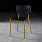 Nordic Style Dining Chairs Armless Open Back Stackable Chairs with Metal Legs Black 1 Piece Brass Gold Clearhalo ' kitchen&dining_furn' 'Dining Chairs' 'Dining Tables & Seating' 'dining_chair' 'furn' 'furn_dining_chair' 'Furniture' 'furniture_dining_chair' 'Kitchen & Dining Furniture' 'kitchen' 4315326