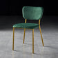 Nordic Style Dining Chairs Armless Open Back Stackable Chairs with Metal Legs Blackish Green 1 Piece Brass Gold Clearhalo ' kitchen&dining_furn' 'Dining Chairs' 'Dining Tables & Seating' 'dining_chair' 'furn' 'furn_dining_chair' 'Furniture' 'furniture_dining_chair' 'Kitchen & Dining Furniture' 'kitchen' 4315332