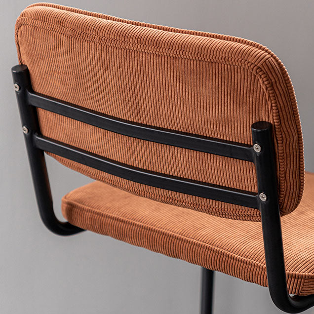 Contemporary Style Dining Chairs Armless Open Back Chairs with Metal Legs Clearhalo ' kitchen&dining_furn' 'Dining Chairs' 'Dining Tables & Seating' 'dining_chair' 'furn' 'furn_dining_chair' 'Furniture' 'furniture_dining_chair' 'Kitchen & Dining Furniture' 'kitchen' 4315357