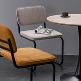 Contemporary Style Dining Chairs Armless Open Back Chairs with Metal Legs Clearhalo ' kitchen&dining_furn' 'Dining Chairs' 'Dining Tables & Seating' 'dining_chair' 'furn' 'furn_dining_chair' 'Furniture' 'furniture_dining_chair' 'Kitchen & Dining Furniture' 'kitchen' 4315360