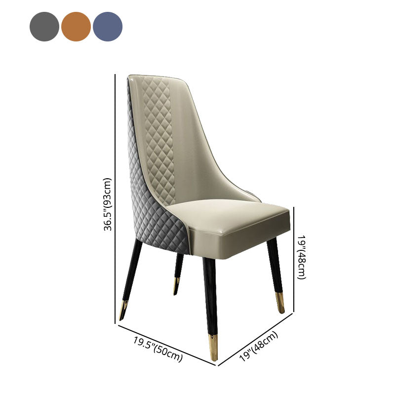 Contemporary Dining Chair Wooden Armless Side Parsons Chair for Kitchen Clearhalo ' kitchen&dining_furn' 'Dining Chairs' 'Dining Tables & Seating' 'dining_chair' 'furn' 'furn_dining_chair' 'Furniture' 'furniture_dining_chair' 'Kitchen & Dining Furniture' 'kitchen' 4315418