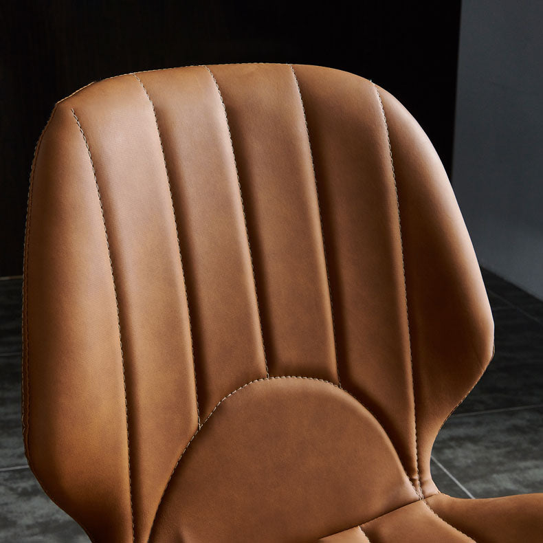 Contemporary Dining Chair Armless Metal Side Wingback Chair for Kitchen Clearhalo ' kitchen&dining_furn' 'Dining Chairs' 'Dining Tables & Seating' 'dining_chair' 'furn' 'furn_dining_chair' 'Furniture' 'furniture_dining_chair' 'Kitchen & Dining Furniture' 'kitchen' 4315426