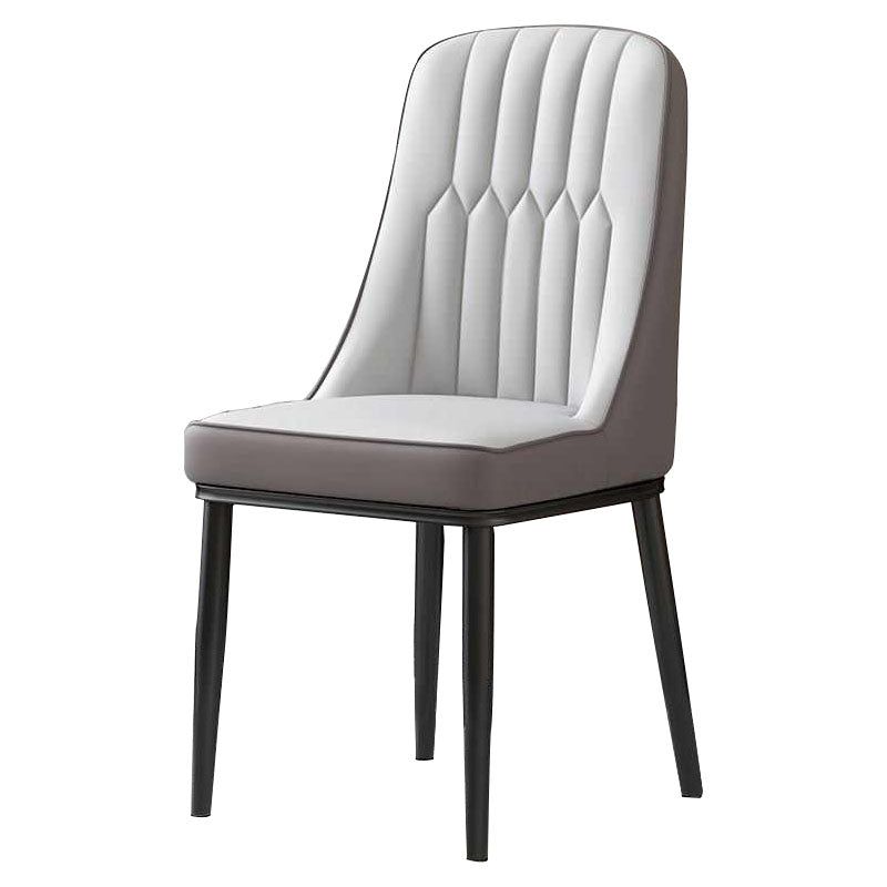 Nordic Dining Chairs Metal Armless Side Parsons Chair for Kitchen Clearhalo ' kitchen&dining_furn' 'Dining Chairs' 'Dining Tables & Seating' 'dining_chair' 'furn' 'furn_dining_chair' 'Furniture' 'furniture_dining_chair' 'Kitchen & Dining Furniture' 'kitchen' 4315440