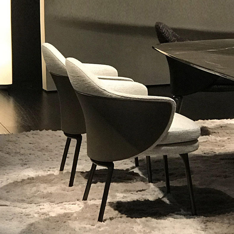 Modern Metal Dining Arm Chair Dining Fabric Side Chair for Restaurant Use Clearhalo ' kitchen&dining_furn' 'Dining Chairs' 'Dining Tables & Seating' 'dining_chair' 'furn' 'furn_dining_chair' 'Furniture' 'furniture_dining_chair' 'Kitchen & Dining Furniture' 'kitchen' 4315507