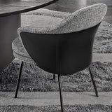 Modern Metal Dining Arm Chair Dining Fabric Side Chair for Restaurant Use Clearhalo ' kitchen&dining_furn' 'Dining Chairs' 'Dining Tables & Seating' 'dining_chair' 'furn' 'furn_dining_chair' 'Furniture' 'furniture_dining_chair' 'Kitchen & Dining Furniture' 'kitchen' 4315514