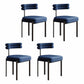 Designer Style Dining Side Chair Open Back Armless Dining Chair Blue 4 Piece Set Clearhalo ' kitchen&dining_furn' 'Dining Chairs' 'Dining Tables & Seating' 'dining_chair' 'furn' 'furn_dining_chair' 'Furniture' 'furniture_dining_chair' 'Kitchen & Dining Furniture' 'kitchen' 4315526