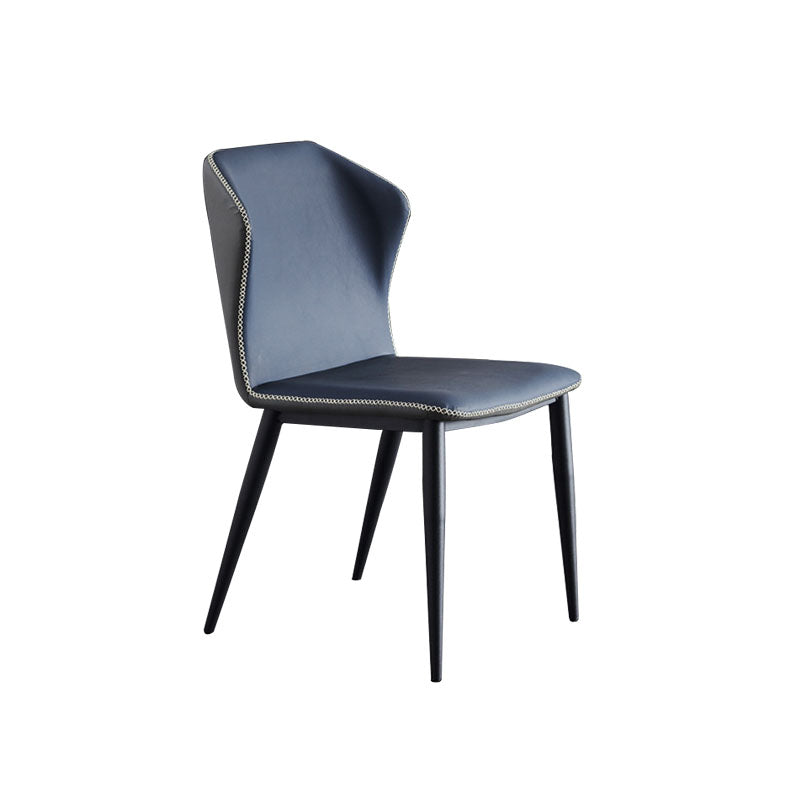 Restaurant Contemporary Leather Side Chair Wingback Dining Chairs Clearhalo ' kitchen&dining_furn' 'Dining Chairs' 'Dining Tables & Seating' 'dining_chair' 'furn' 'furn_dining_chair' 'Furniture' 'furniture_dining_chair' 'Kitchen & Dining Furniture' 'kitchen' 4315540
