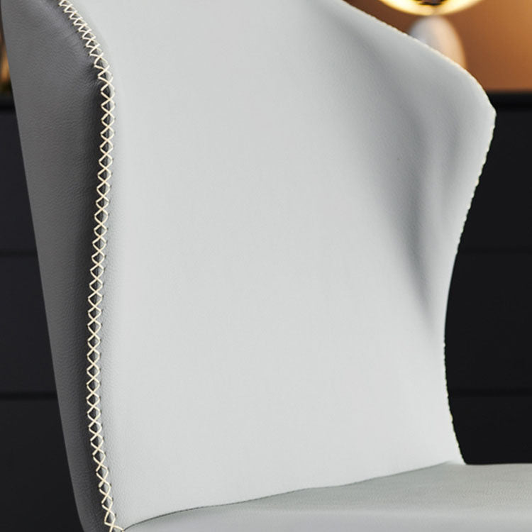 Restaurant Contemporary Leather Side Chair Wingback Dining Chairs Clearhalo ' kitchen&dining_furn' 'Dining Chairs' 'Dining Tables & Seating' 'dining_chair' 'furn' 'furn_dining_chair' 'Furniture' 'furniture_dining_chair' 'Kitchen & Dining Furniture' 'kitchen' 4315542