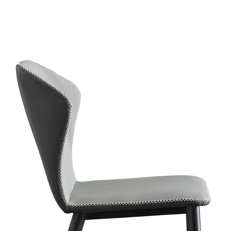 Restaurant Contemporary Leather Side Chair Wingback Dining Chairs Clearhalo ' kitchen&dining_furn' 'Dining Chairs' 'Dining Tables & Seating' 'dining_chair' 'furn' 'furn_dining_chair' 'Furniture' 'furniture_dining_chair' 'Kitchen & Dining Furniture' 'kitchen' 4315543