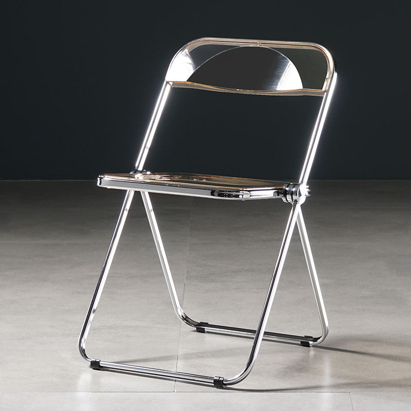 Modern Dining Armless Chair Plastic Dining Side Chair for Restaurant Use Amber 1 Piece Clearhalo ' kitchen&dining_furn' 'Dining Chairs' 'Dining Tables & Seating' 'dining_chair' 'furn' 'furn_dining_chair' 'Furniture' 'furniture_dining_chair' 'Kitchen & Dining Furniture' 'kitchen' 4315552