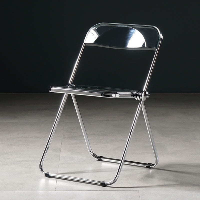 Modern Dining Armless Chair Plastic Dining Side Chair for Restaurant Use Smoke Gray 1 Piece Clearhalo ' kitchen&dining_furn' 'Dining Chairs' 'Dining Tables & Seating' 'dining_chair' 'furn' 'furn_dining_chair' 'Furniture' 'furniture_dining_chair' 'Kitchen & Dining Furniture' 'kitchen' 4315561