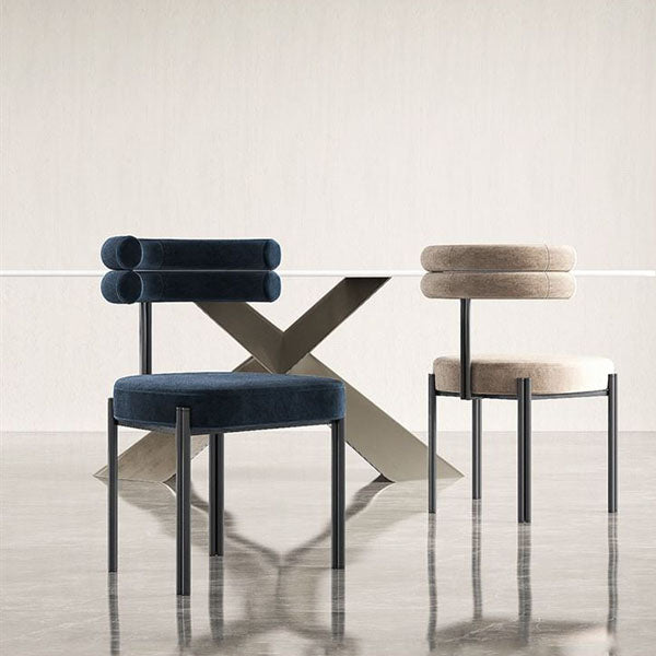 Modern Metal Dining Armless Chair Velvet Dining Side Chair for Restaurant Use Clearhalo ' kitchen&dining_furn' 'Dining Chairs' 'Dining Tables & Seating' 'dining_chair' 'furn' 'furn_dining_chair' 'Furniture' 'furniture_dining_chair' 'Kitchen & Dining Furniture' 'kitchen' 4315572