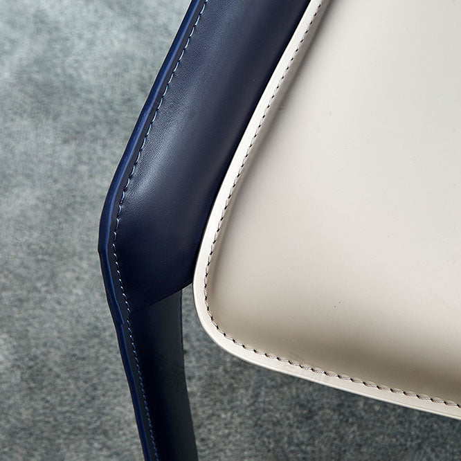 Leather Restaurant Modern Chair Solid Back Dining Chair with Arm Clearhalo ' kitchen&dining_furn' 'Dining Chairs' 'Dining Tables & Seating' 'dining_chair' 'furn' 'furn_dining_chair' 'Furniture' 'furniture_dining_chair' 'Kitchen & Dining Furniture' 'kitchen' 4315681