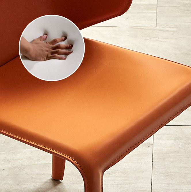 Dining Room Contemporary Dining Chair Metal Wingback Chair with Arm Clearhalo ' kitchen&dining_furn' 'Dining Chairs' 'Dining Tables & Seating' 'dining_chair' 'furn' 'furn_dining_chair' 'Furniture' 'furniture_dining_chair' 'Kitchen & Dining Furniture' 'kitchen' 4315713