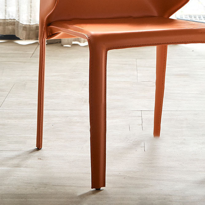 Dining Room Contemporary Dining Chair Metal Wingback Chair with Arm Clearhalo ' kitchen&dining_furn' 'Dining Chairs' 'Dining Tables & Seating' 'dining_chair' 'furn' 'furn_dining_chair' 'Furniture' 'furniture_dining_chair' 'Kitchen & Dining Furniture' 'kitchen' 4315716