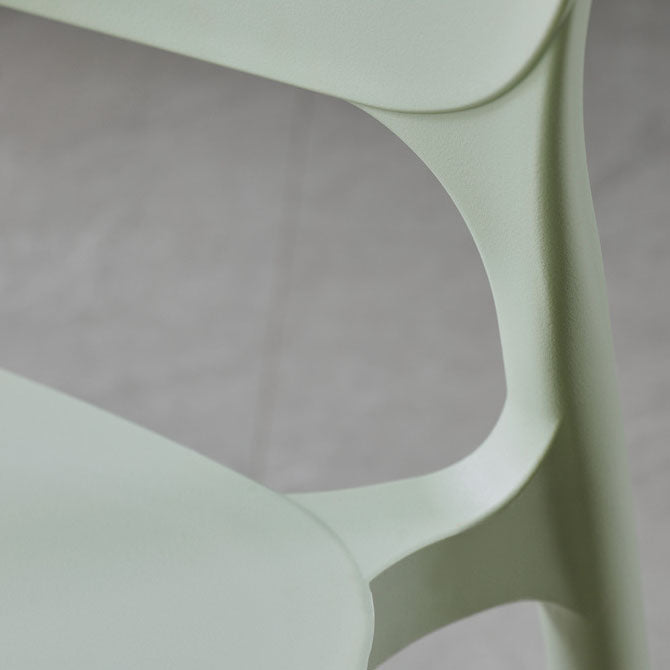 Scandinavian Plastic Conference Room Side Chair Matte Finish Open Back Dining Chair Clearhalo ' kitchen&dining_furn' 'Dining Chairs' 'Dining Tables & Seating' 'dining_chair' 'furn' 'furn_dining_chair' 'Furniture' 'furniture_dining_chair' 'Kitchen & Dining Furniture' 'kitchen' 4315759